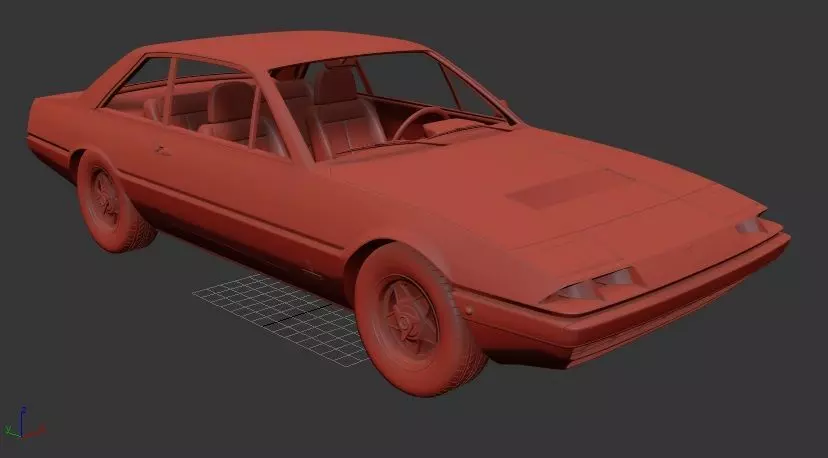 Ferrari 365 GT4 2plus2 1972 3D print model_0