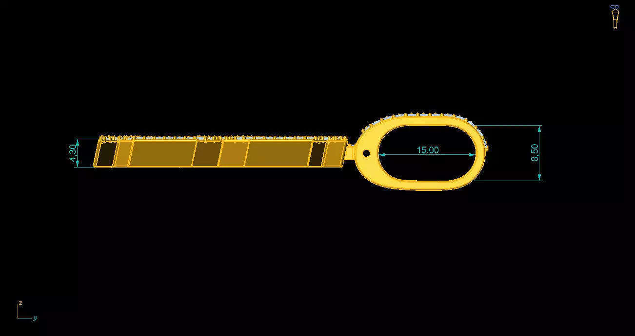 8 Pendant 3D print model_3