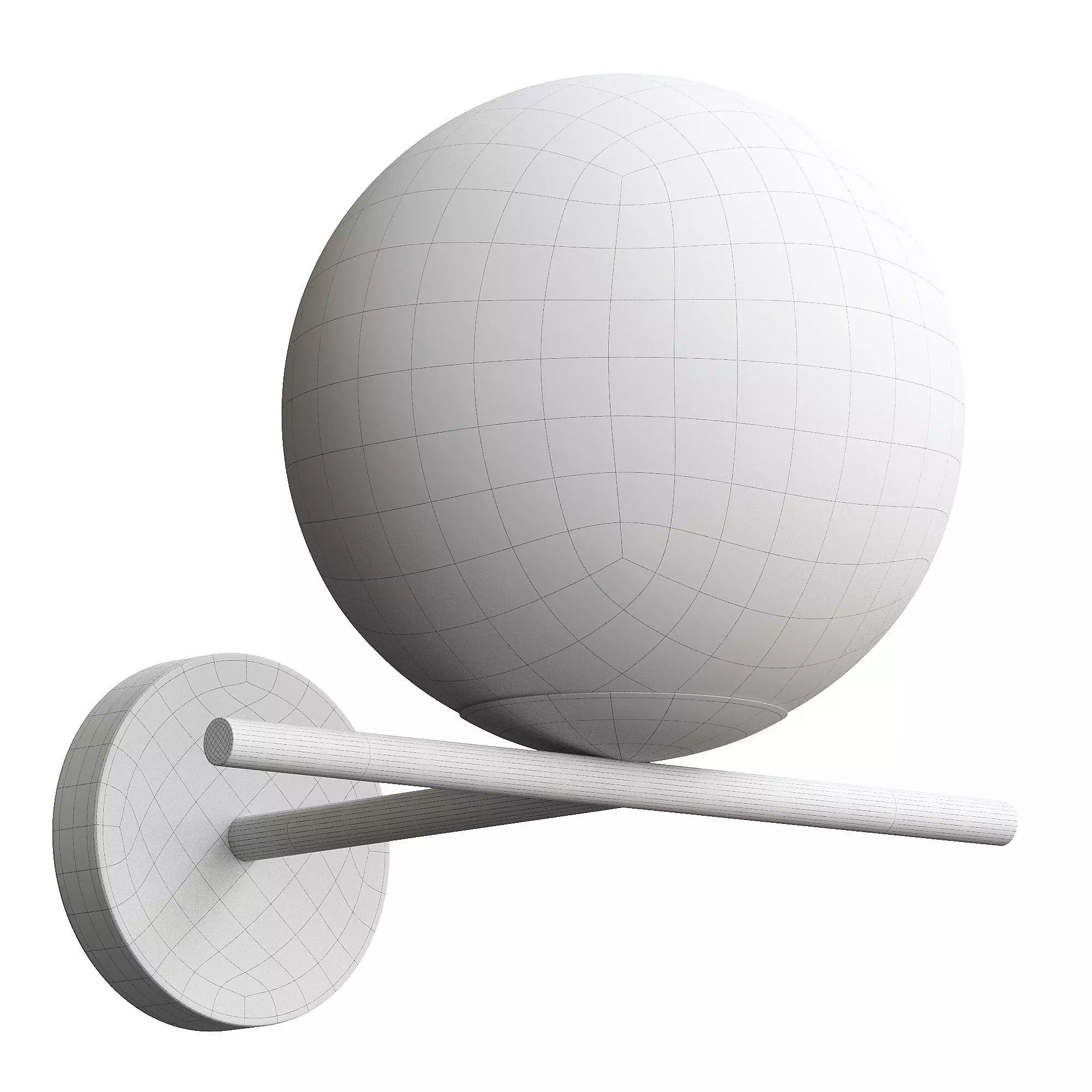 Jugen wall light 3D model_2