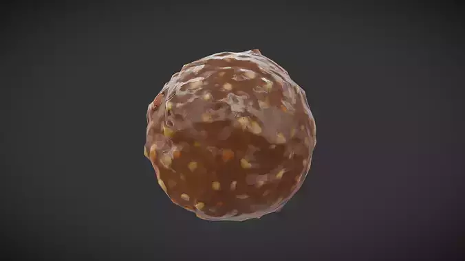 Chocolate Praline Low-poly 3D model