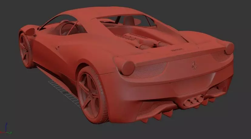 Ferrari Italia 3D print model_2