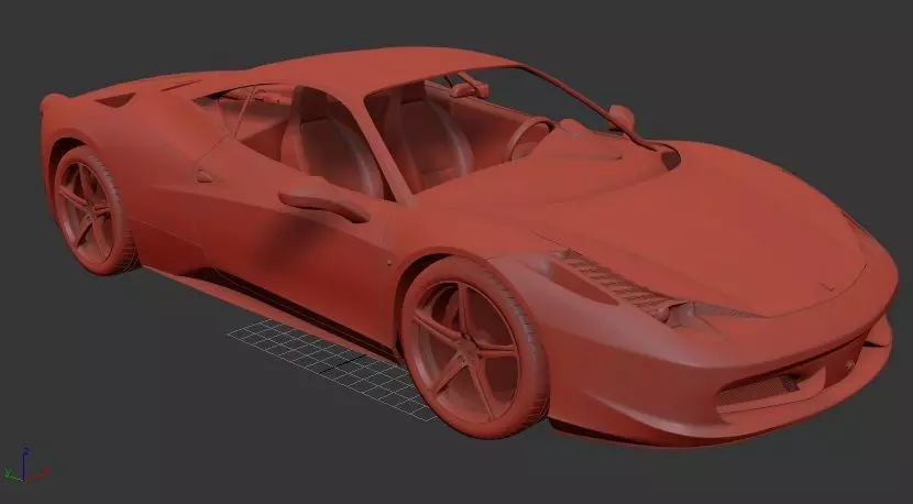 Ferrari Italia 3D print model_0
