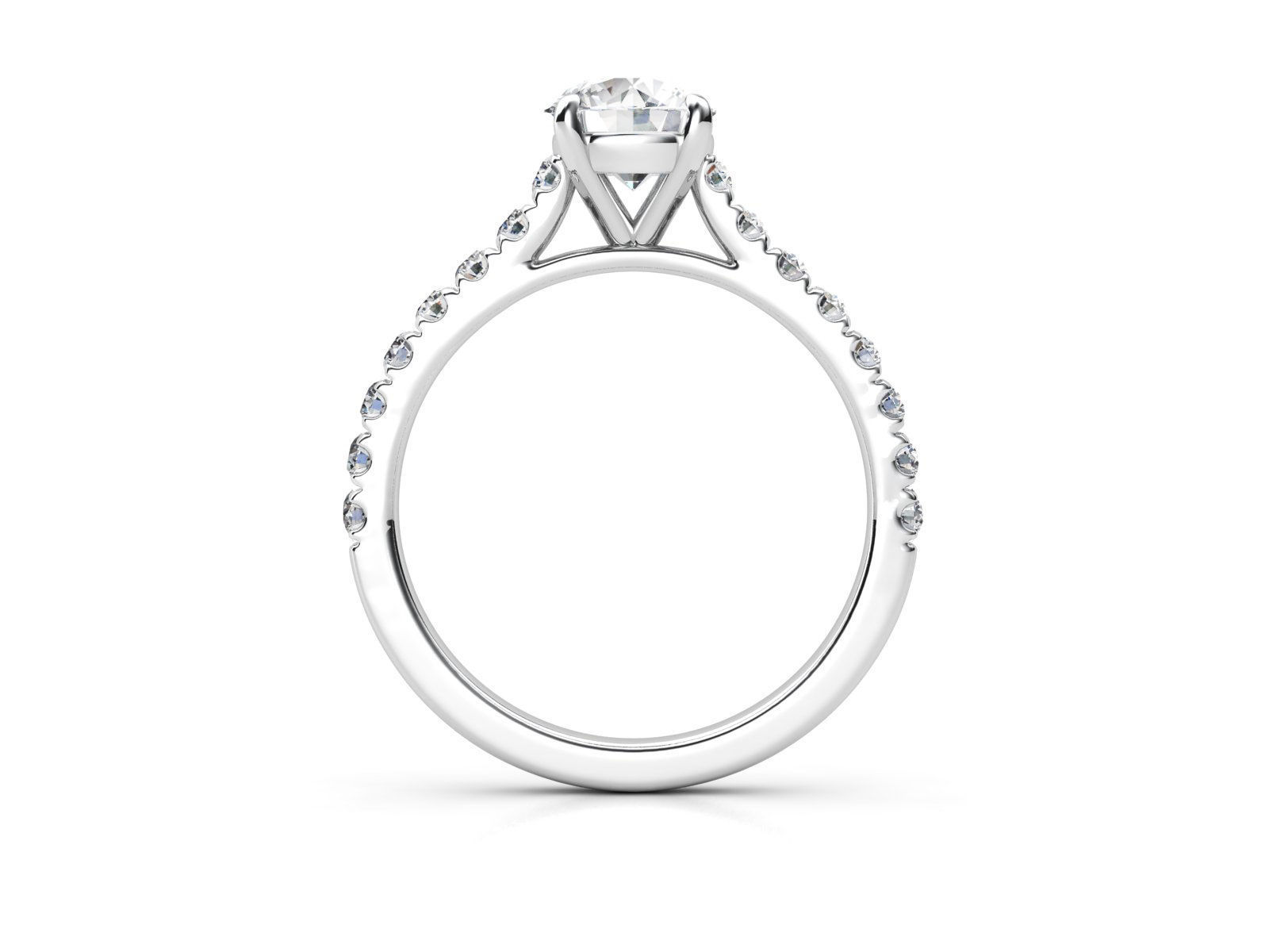 ZLSA04 oval diamond engagement ring 3D print model_2