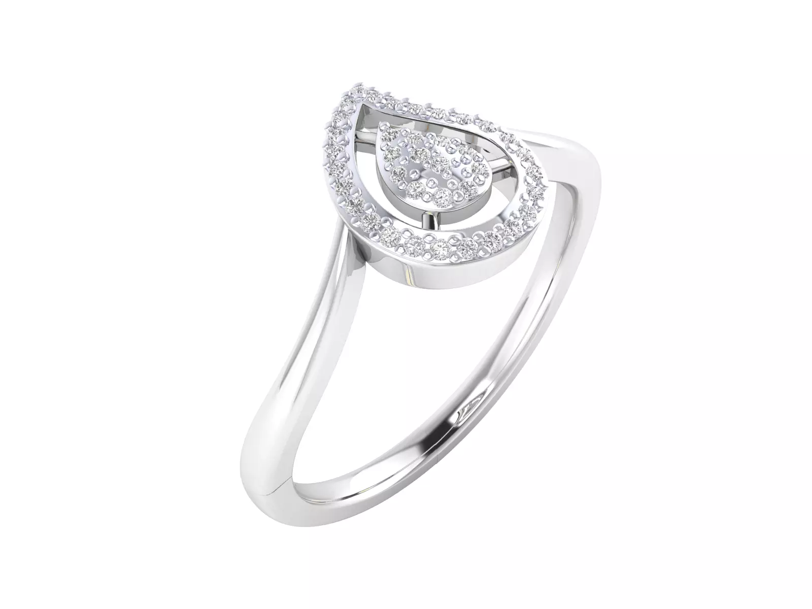 Women Ring Render 3dm STL MTL SLC JCD OBJ FBX Details 3D print model_5