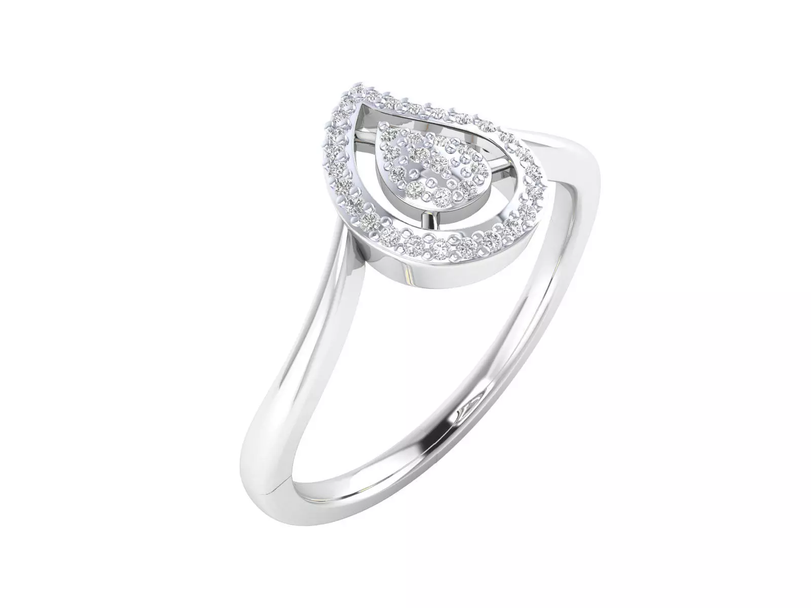 Women Ring Render 3dm STL MTL SLC JCD OBJ FBX Details 3D print model_1