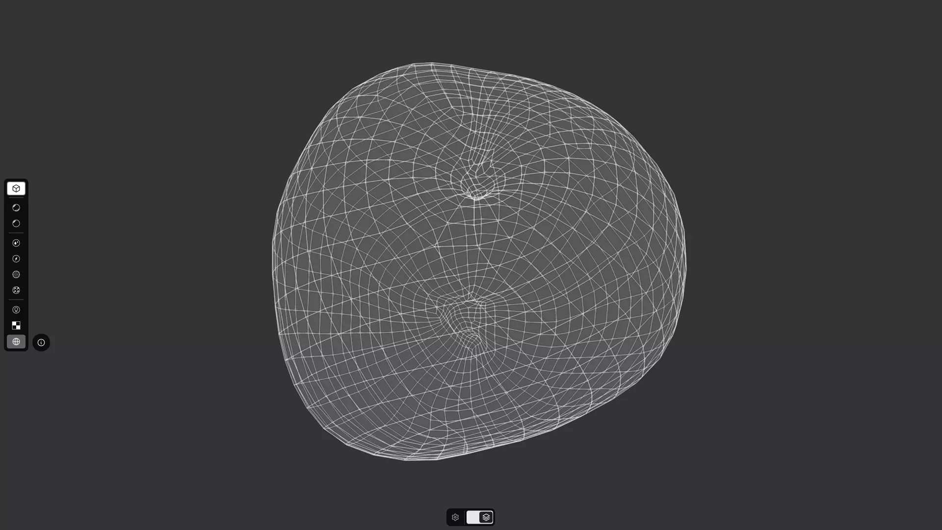 Peach Low-poly 3D model_6