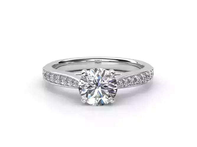 ZLSA06 oval diamond engagement ring gold