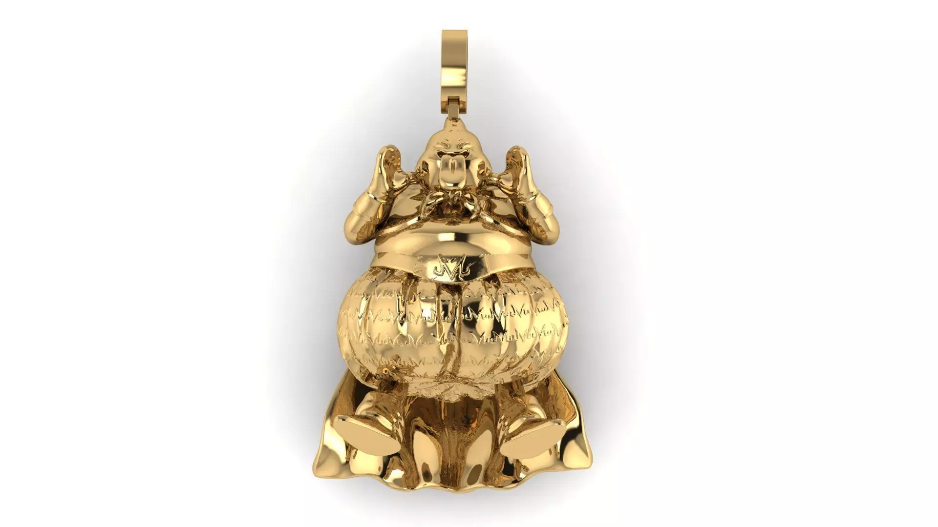 Fat Majin Buu Pendant 3D print model_1
