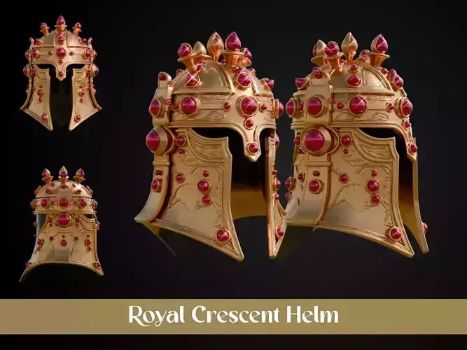 Stylized Persian Helmet -  Royal Crescent