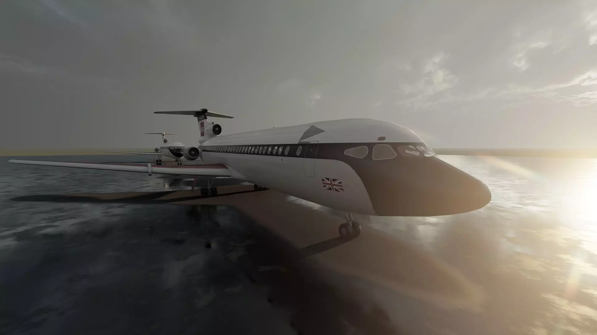 Hawker Siddeley TRIDENT 1C and 2E and 3B 3D model_13