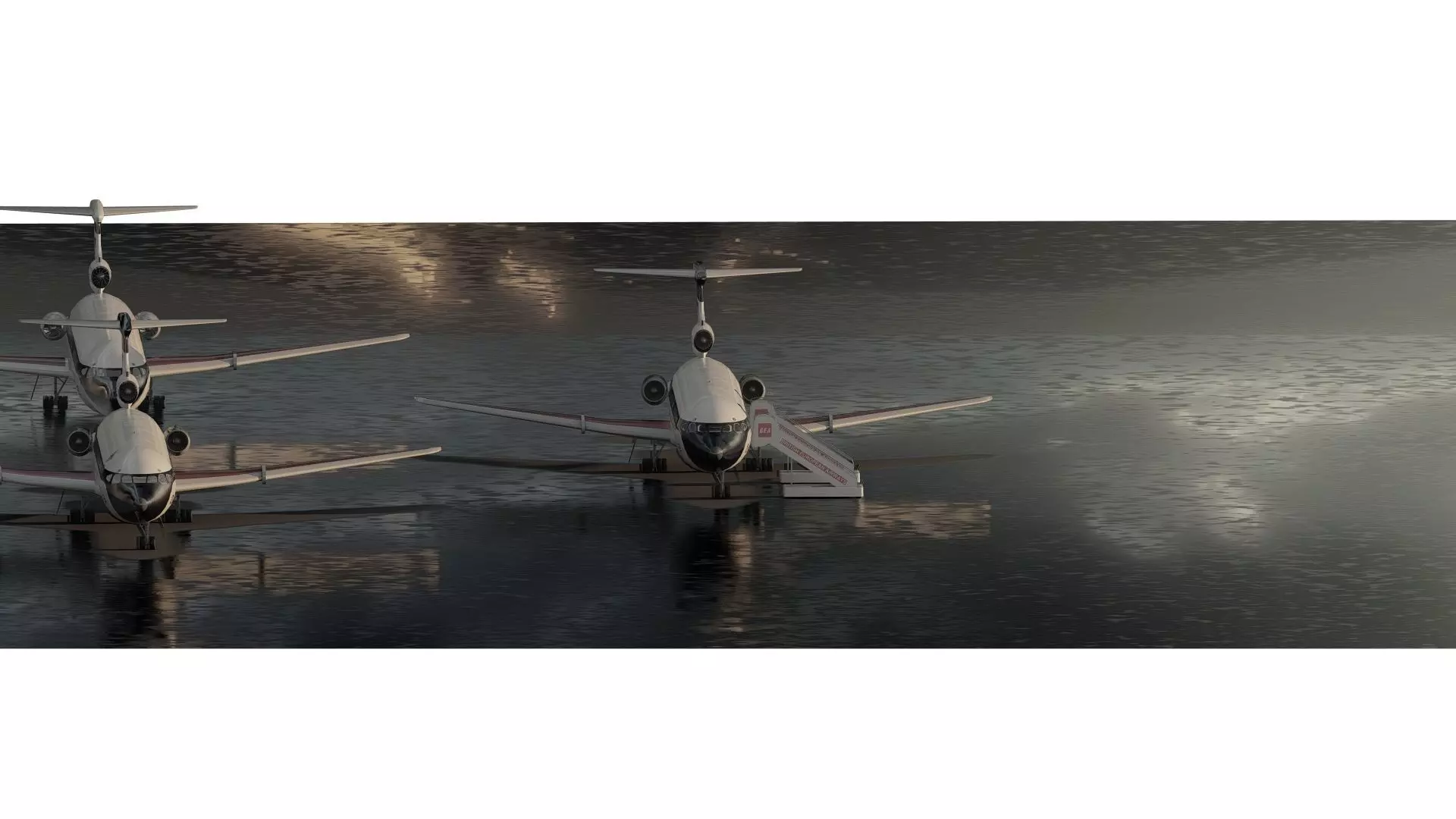 Hawker Siddeley TRIDENT 1C and 2E and 3B 3D model_2