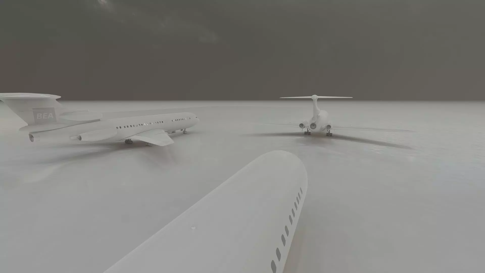 Hawker Siddeley TRIDENT 1C and 2E and 3B 3D model_42