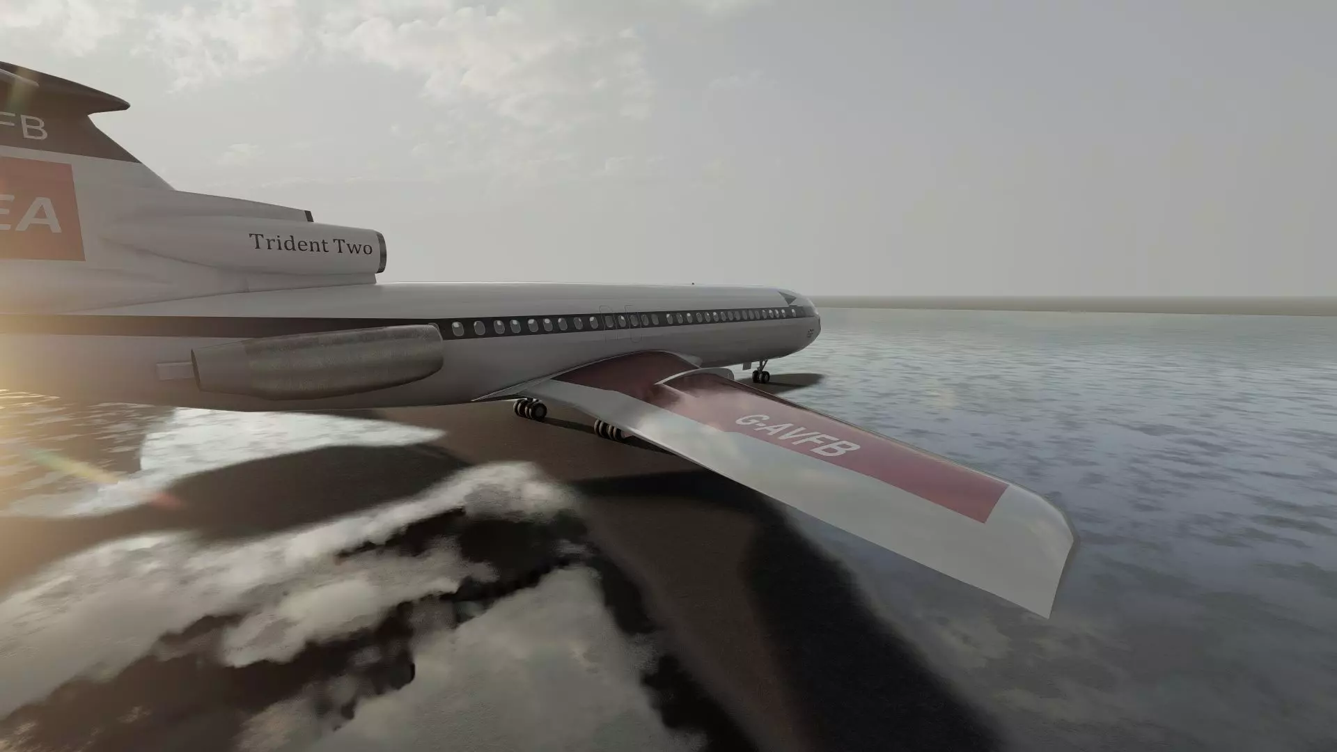 Hawker Siddeley TRIDENT 1C and 2E and 3B 3D model_12