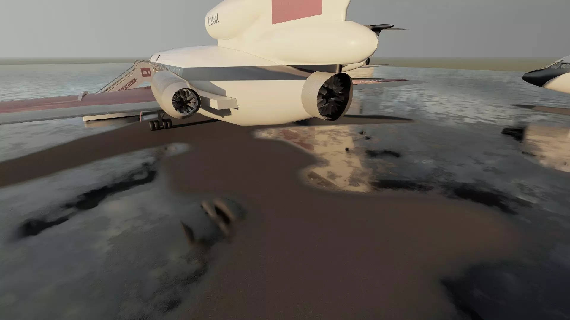 Hawker Siddeley TRIDENT 1C and 2E and 3B 3D model_19