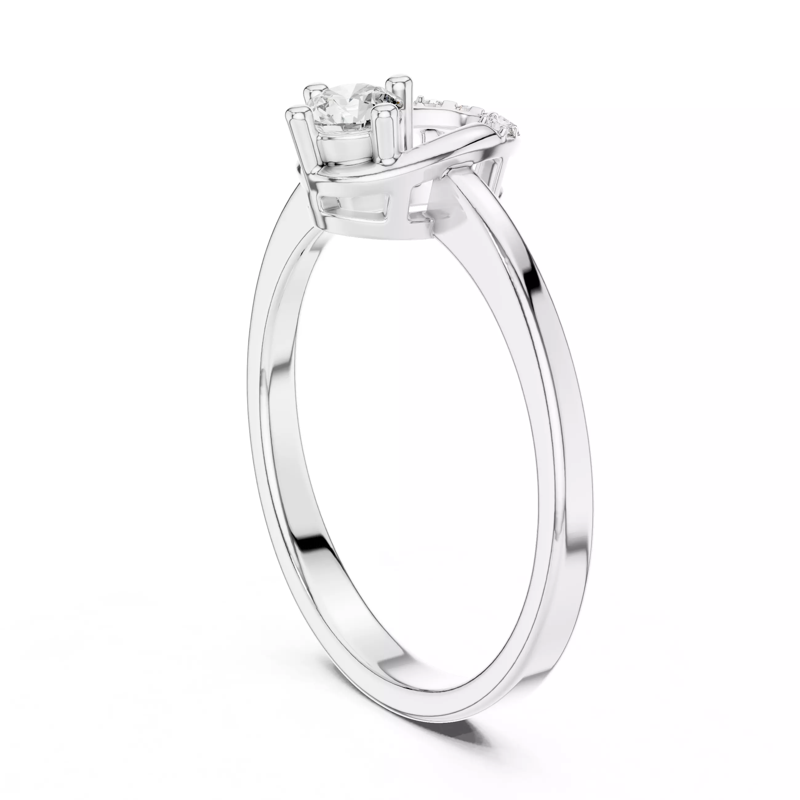 Light Solitaire Ring 3dm stl renders animation videos details 3D print model_6