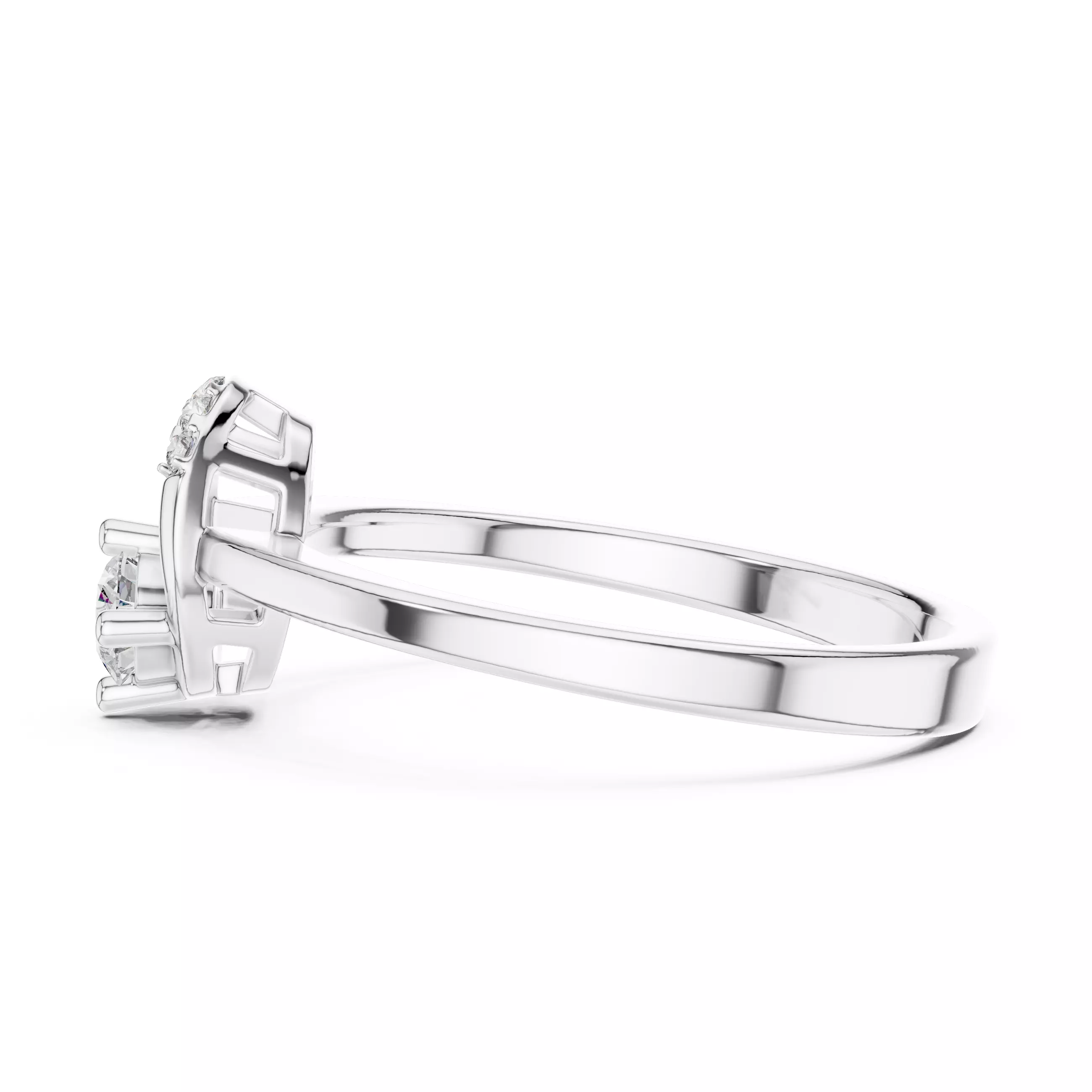 Light Solitaire Ring 3dm stl renders animation videos details 3D print model_8