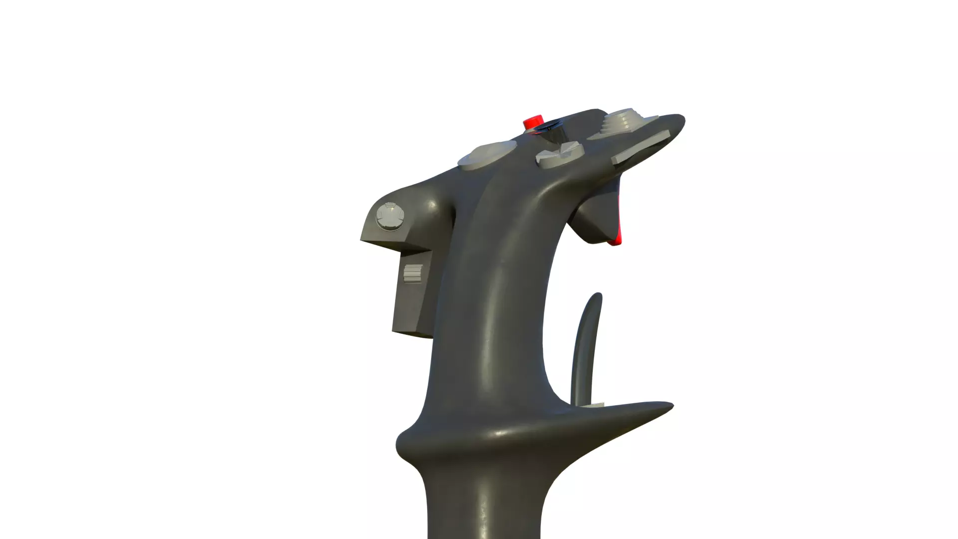 HOTAS Stick for fighter jet  3D model_11