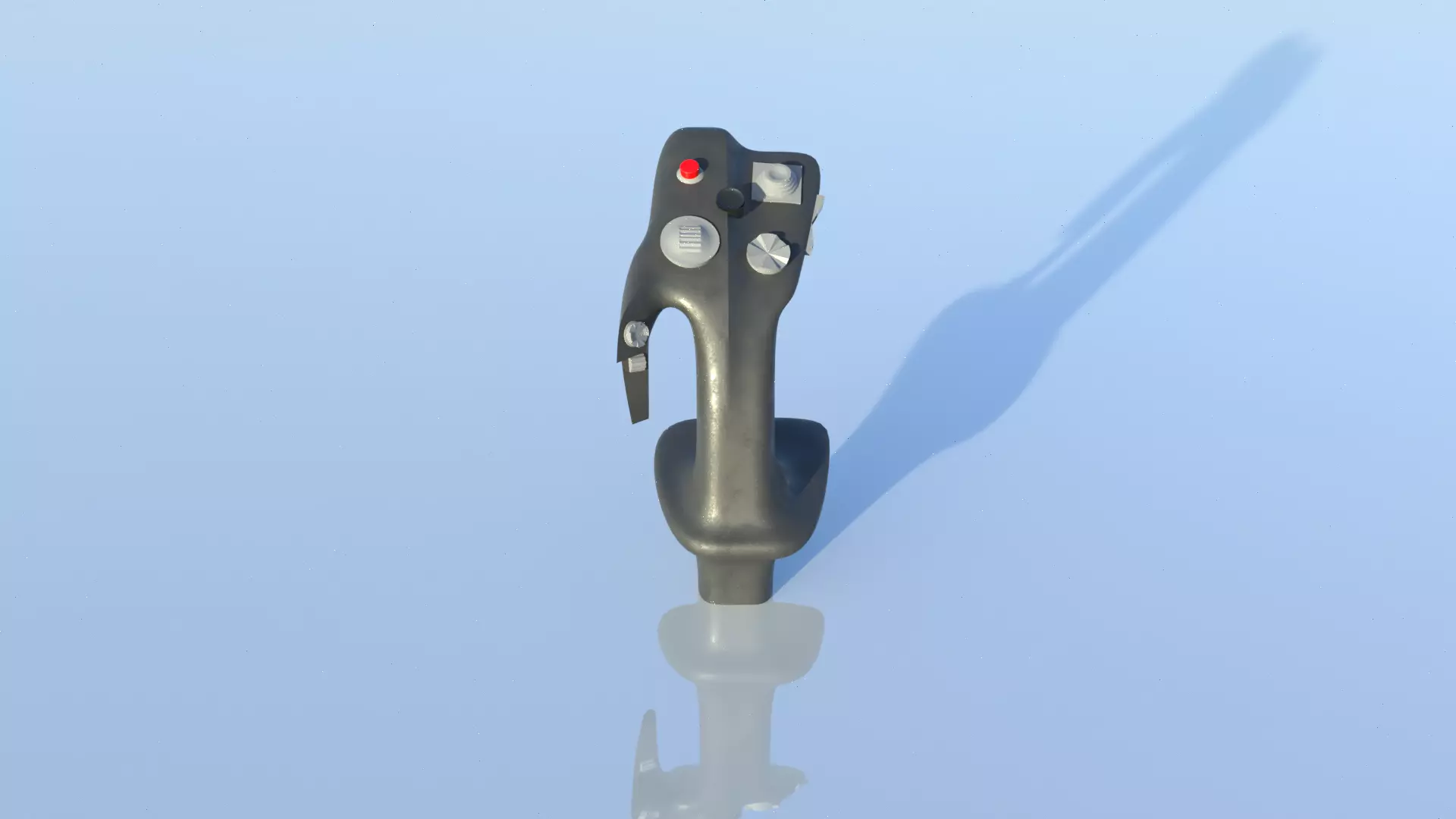 HOTAS Stick for fighter jet  3D model_1