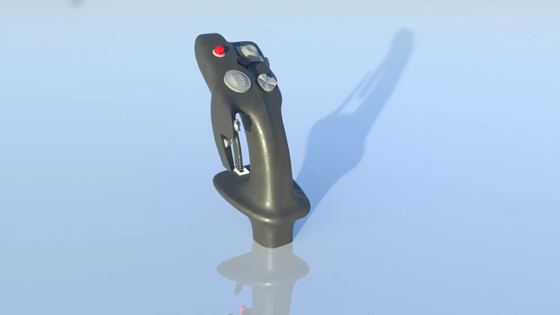 HOTAS Stick for fighter jet  3D model_0
