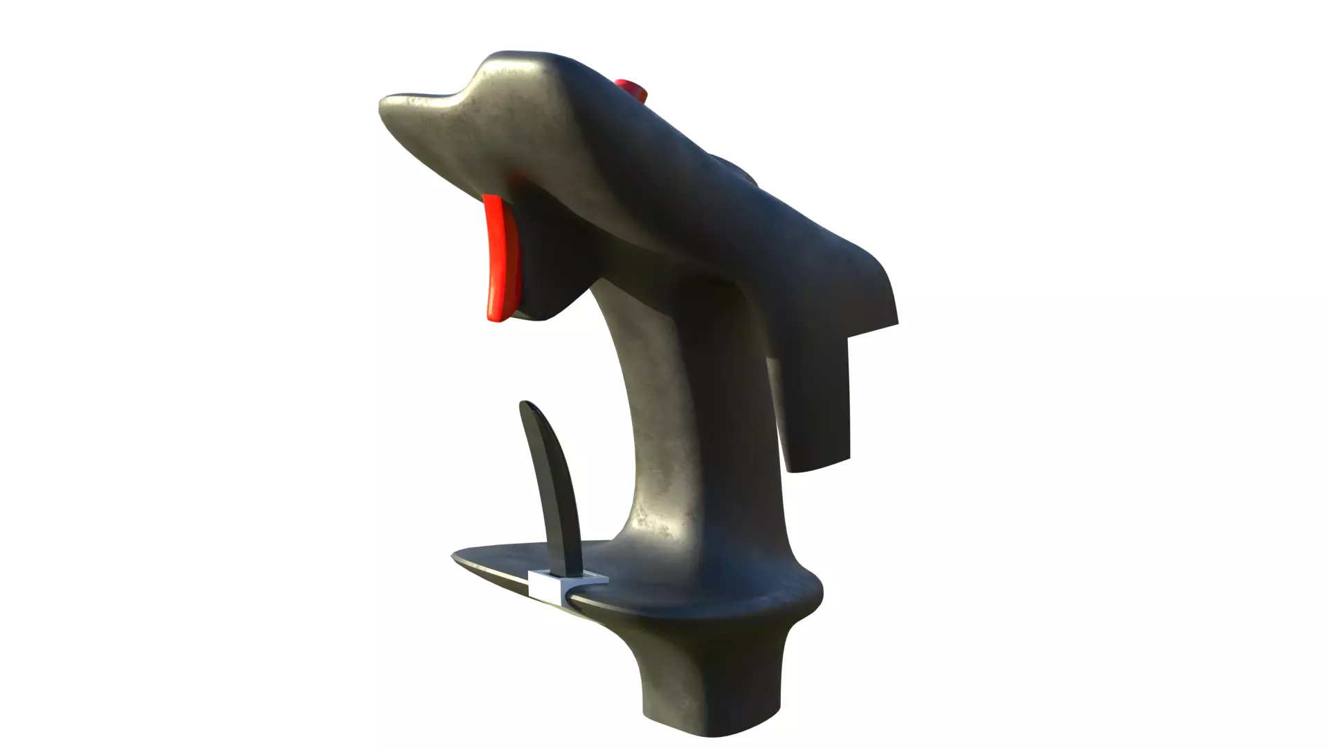 HOTAS Stick for fighter jet  3D model_7