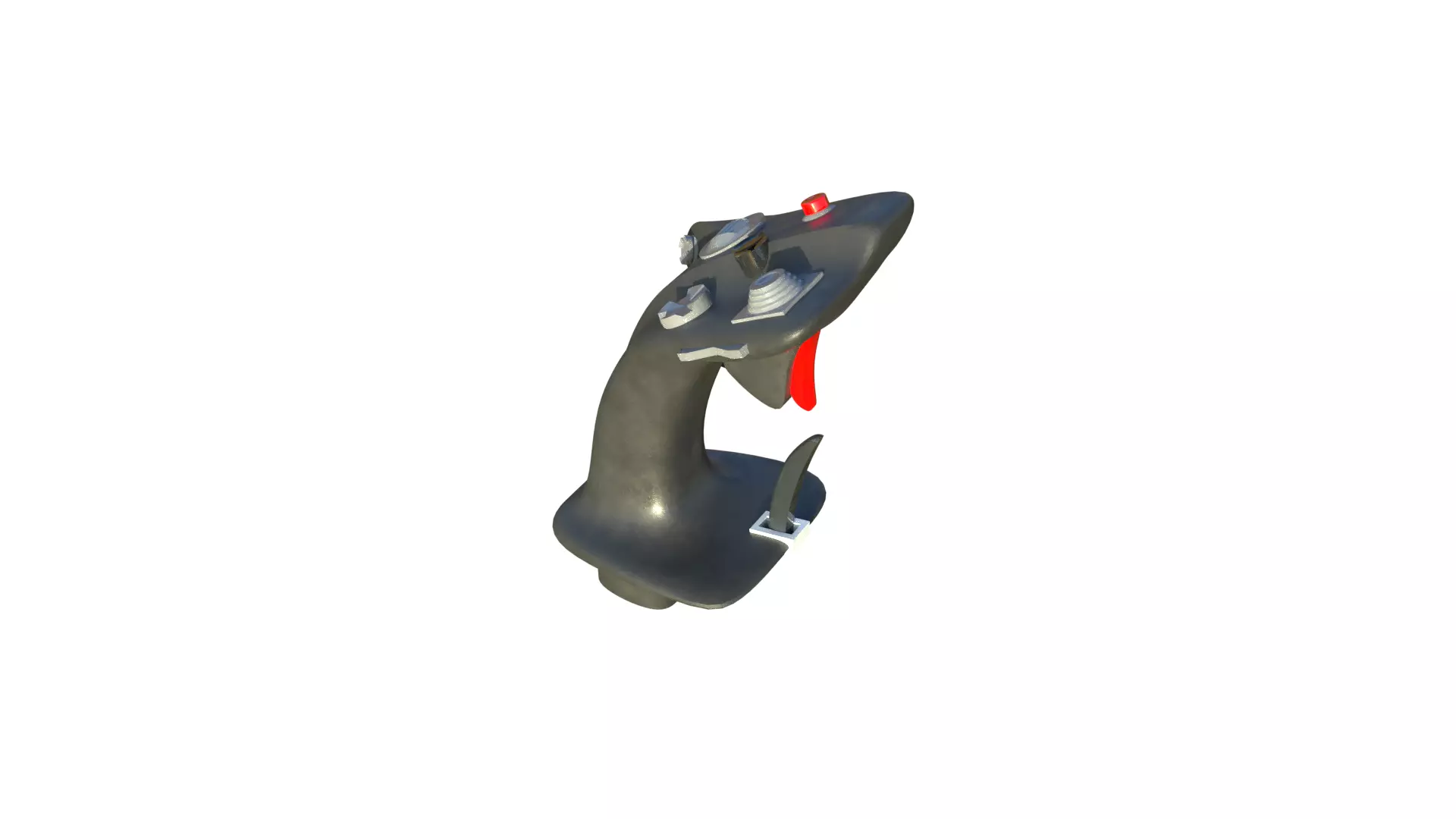 HOTAS Stick for fighter jet  3D model_3