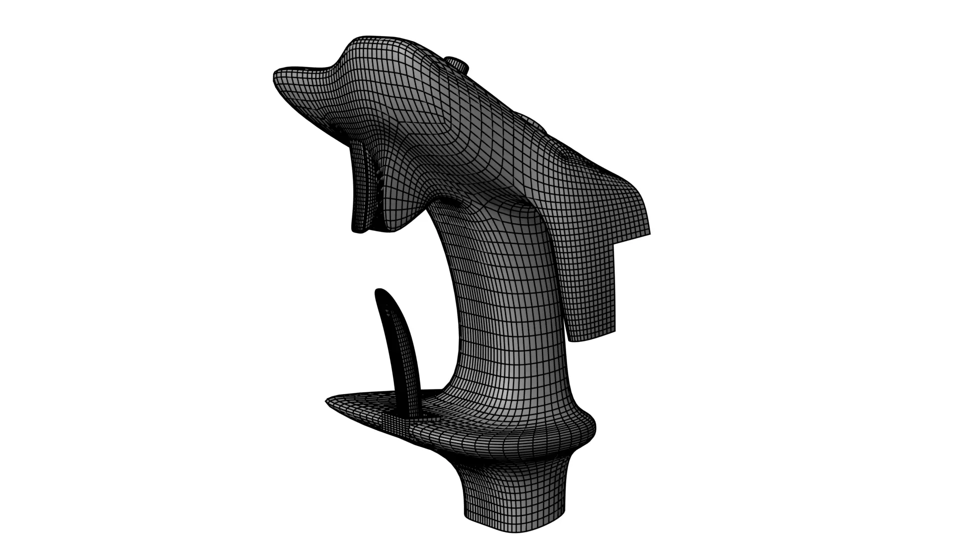 HOTAS Stick for fighter jet  3D model_18