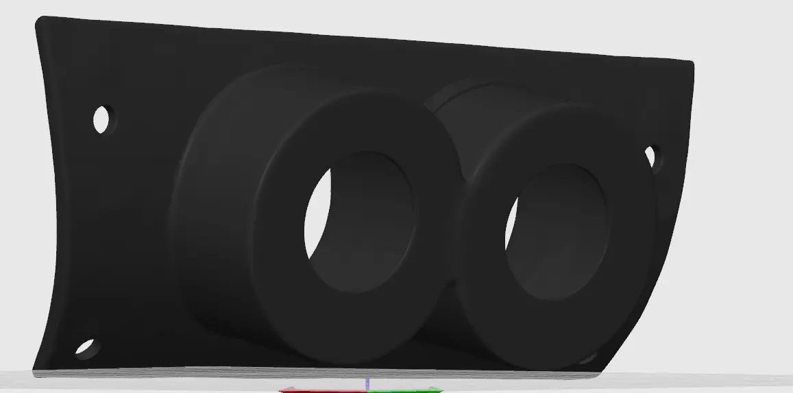 Skoda Octavia MK1 Ashtray Gauge Pod for Racing Meters 3D print model_4