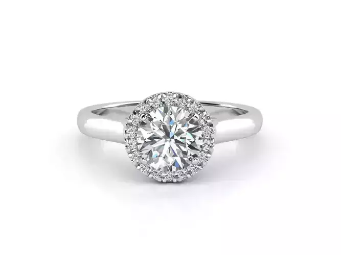 ZLSE01 oval halo engagement ring