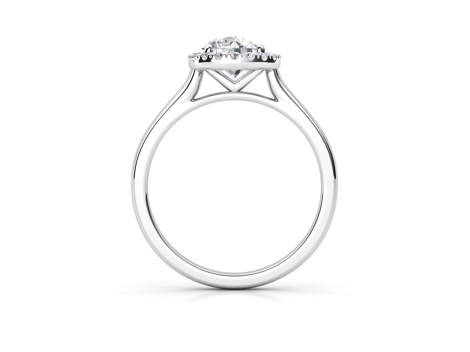 ZLSE01 oval halo engagement ring 3D print model_2