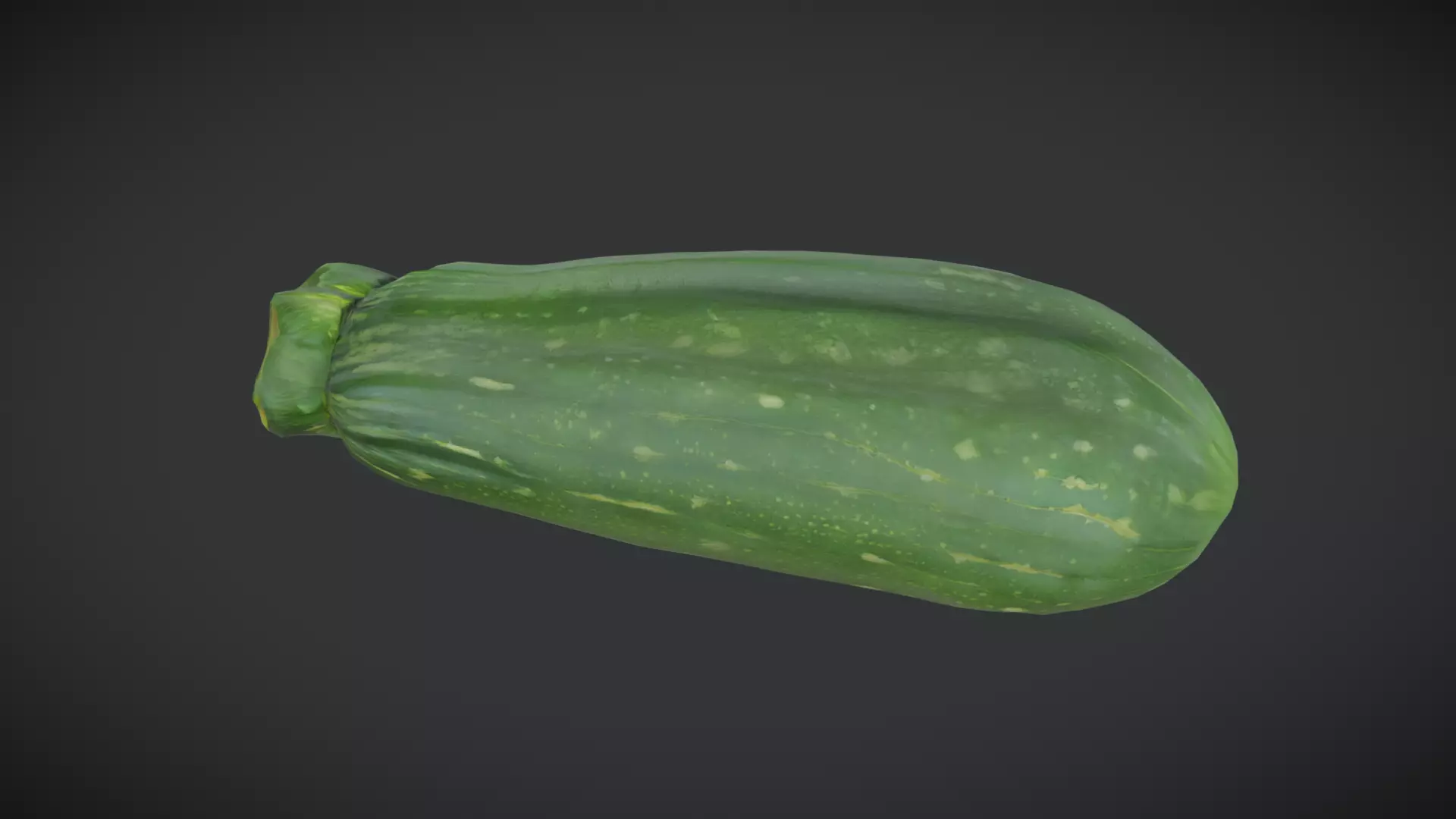 Zucchini Low-poly 3D model_0