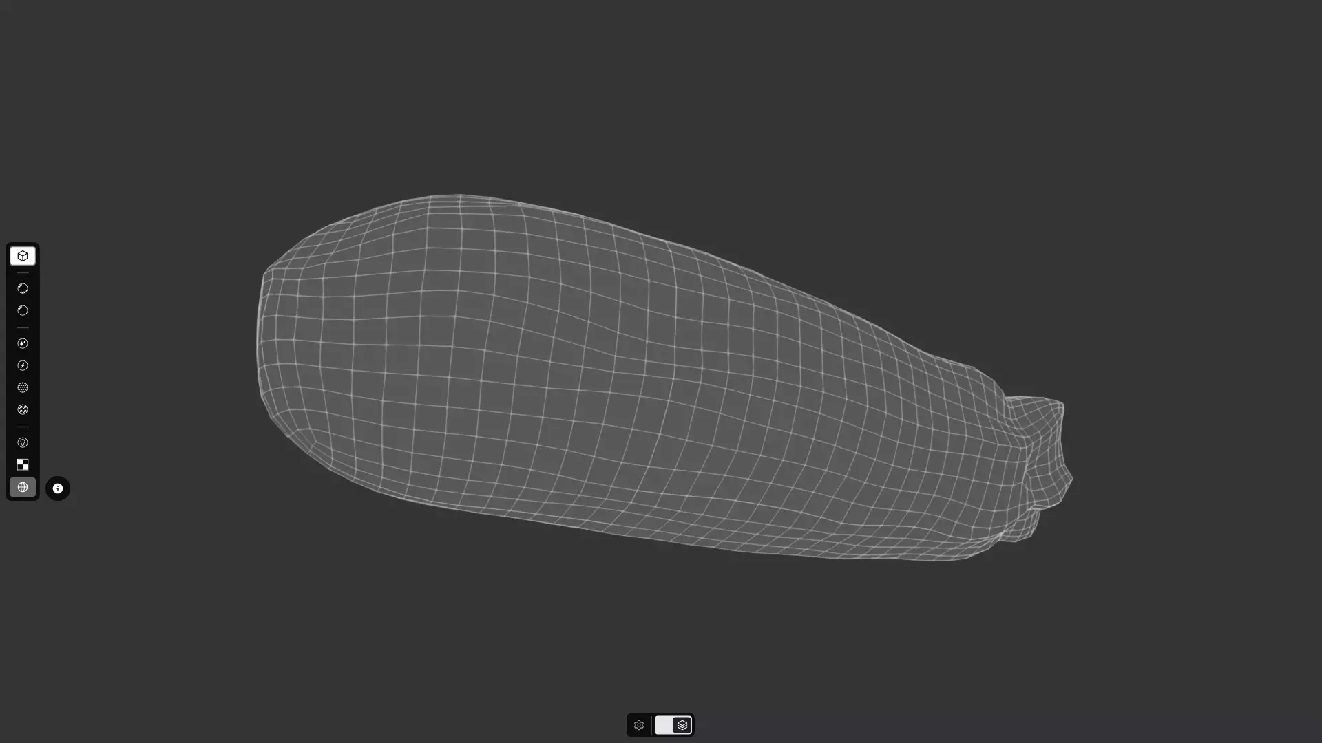 Zucchini Low-poly 3D model_4