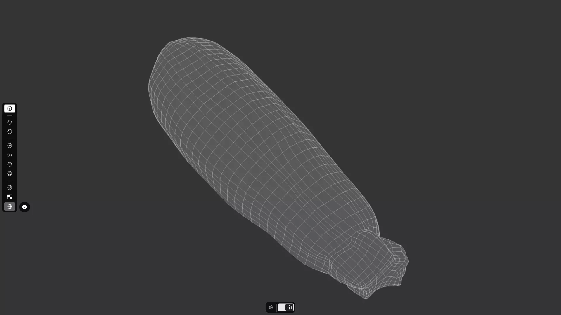 Zucchini Low-poly 3D model_6