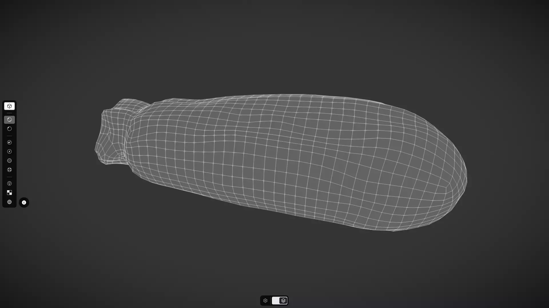 Zucchini Low-poly 3D model_2