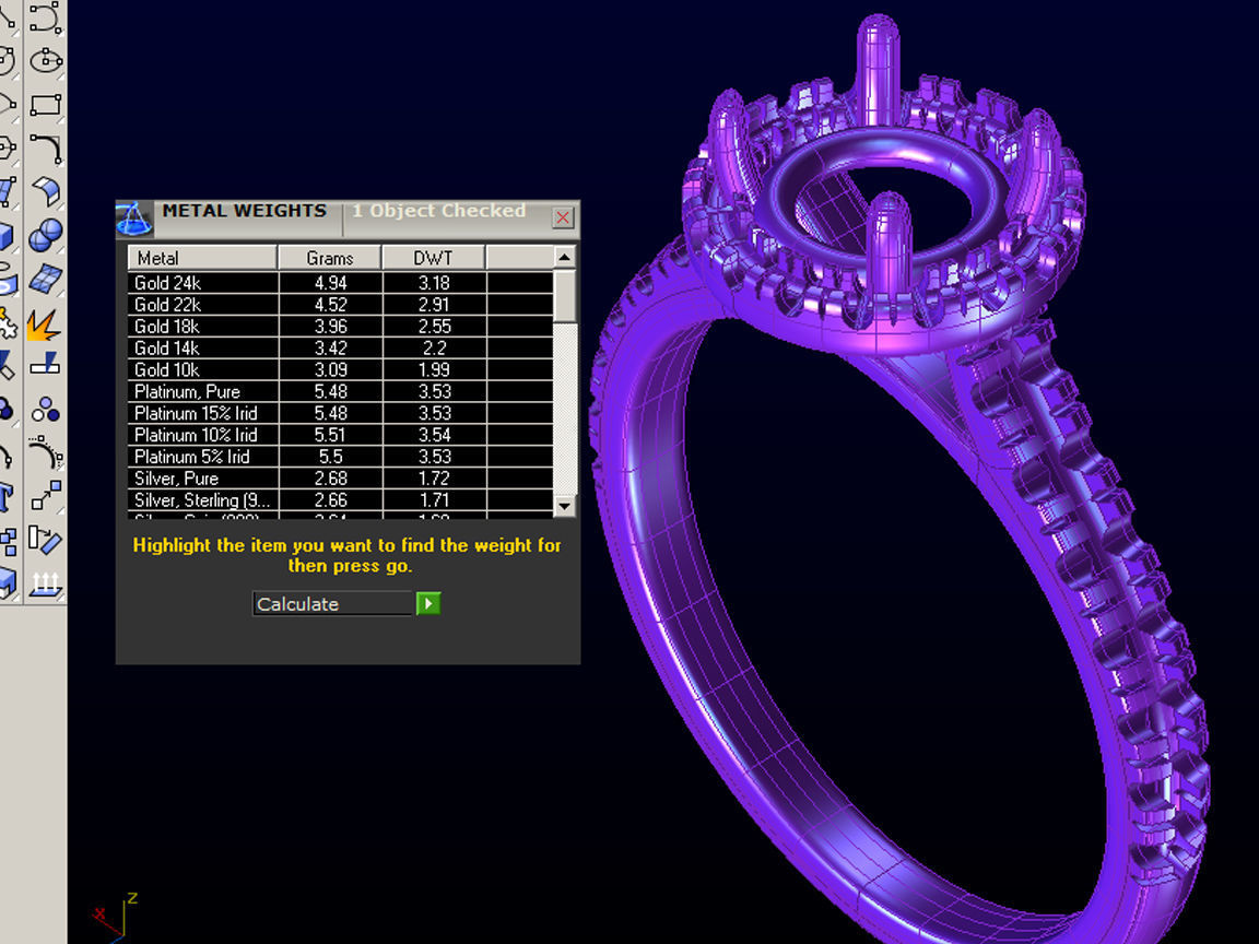 ZLSE02 halo diamond engagement ring 3D print model_3
