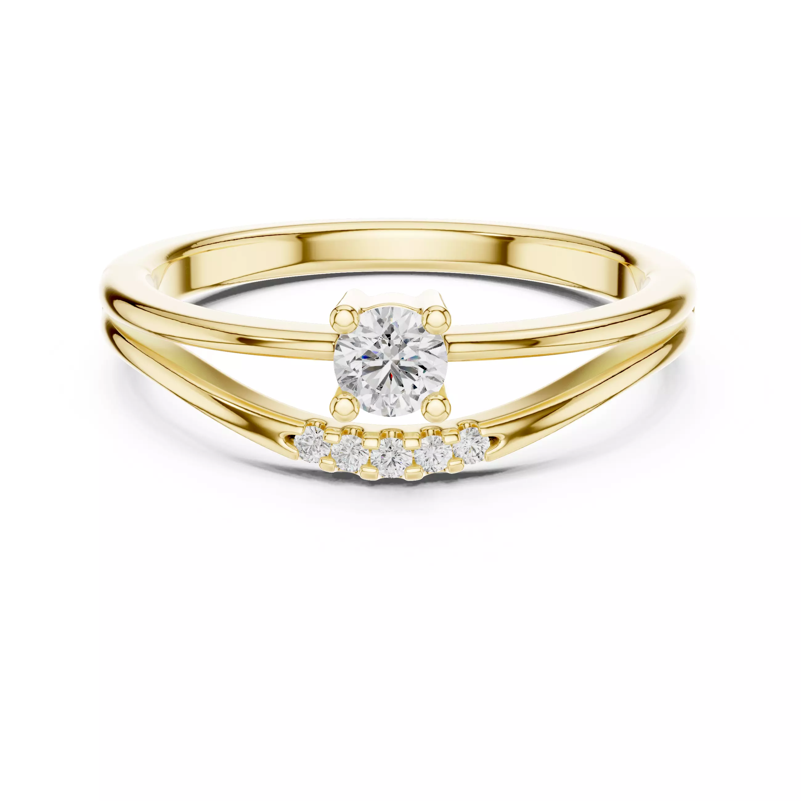 Light Solitaire Ring 3dm stl renders animation videos details 3D print model_13