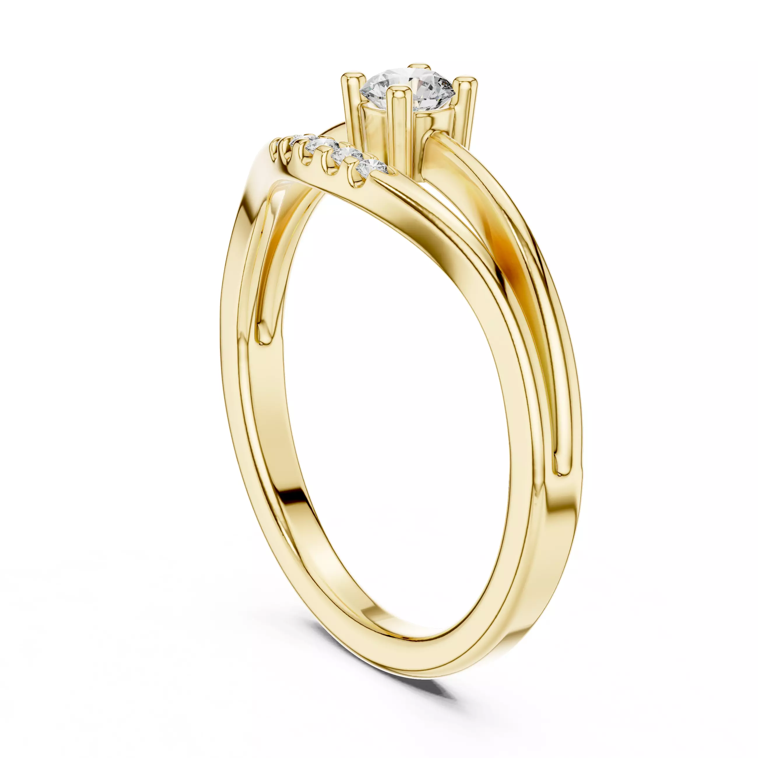 Light Solitaire Ring 3dm stl renders animation videos details 3D print model_10