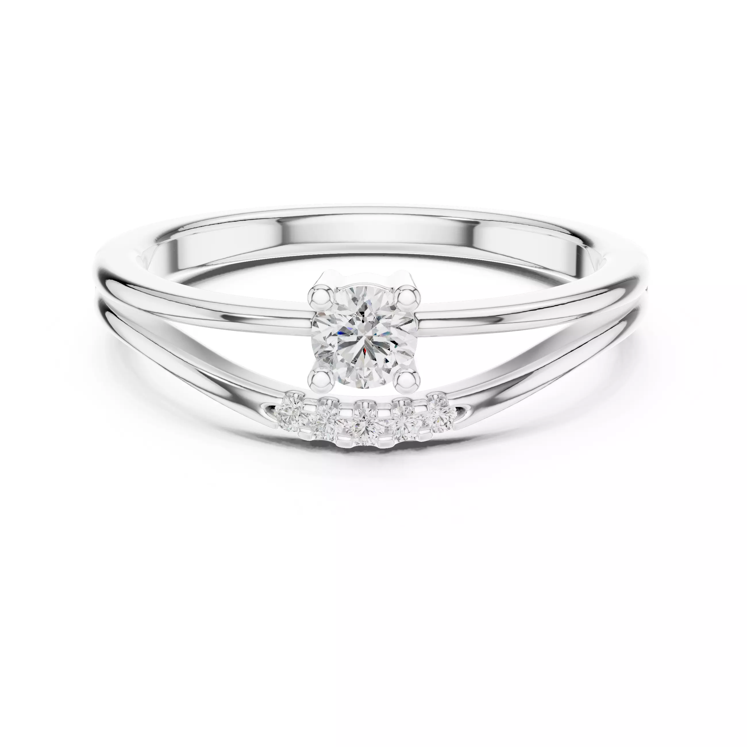 Light Solitaire Ring 3dm stl renders animation videos details 3D print model_9