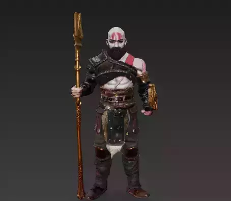 Kratos-Inspired Warrior - God of War Style