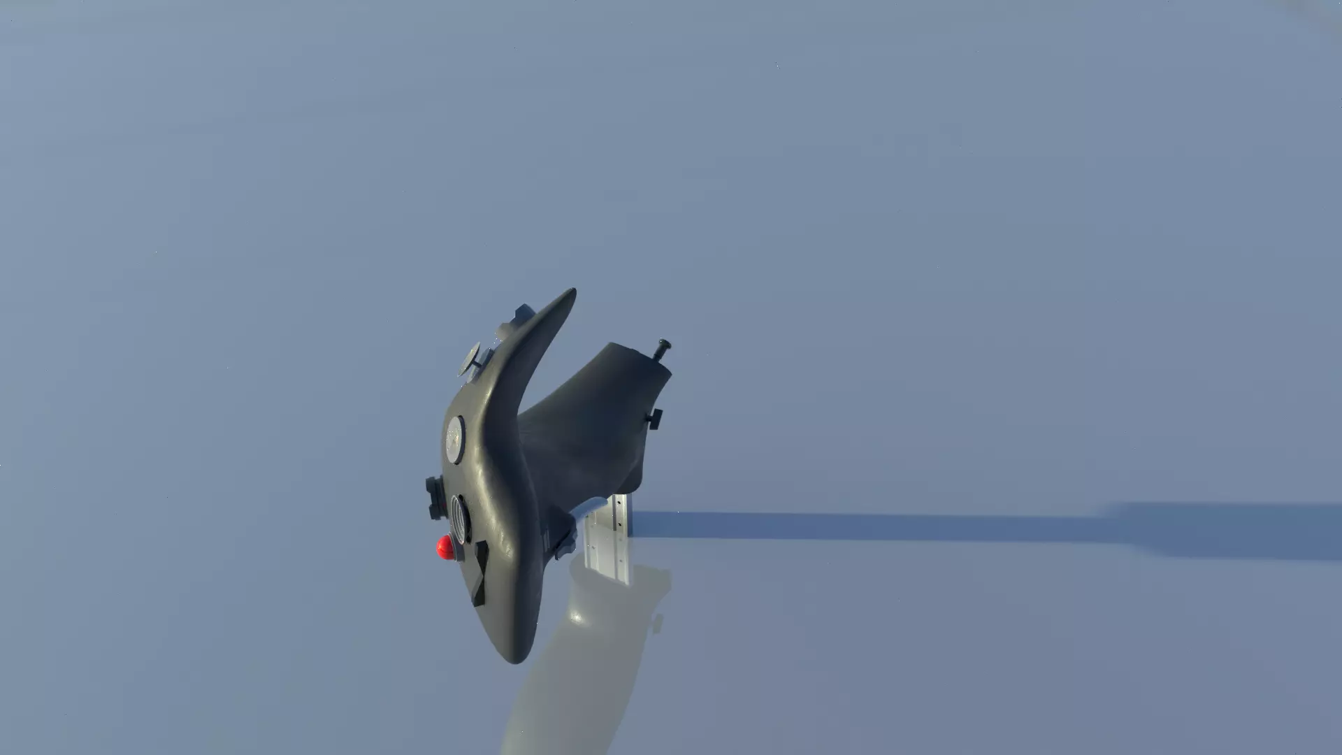 Throttle grip for fighter jet 3D model_3