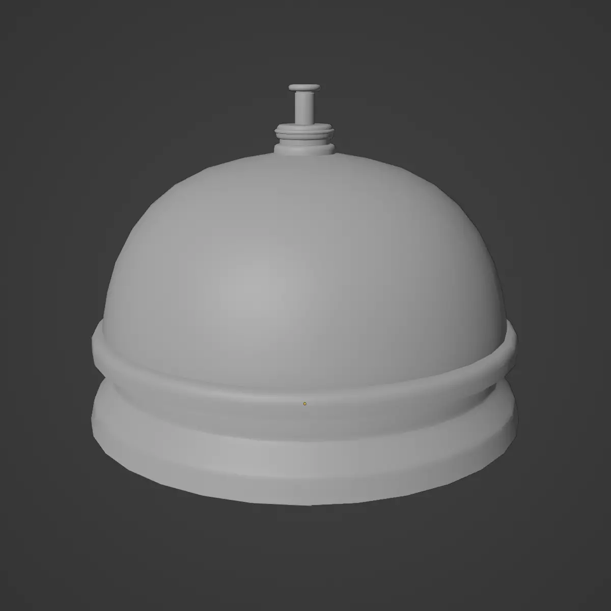Classic Reception Bell 02 Low-poly 3D model_8