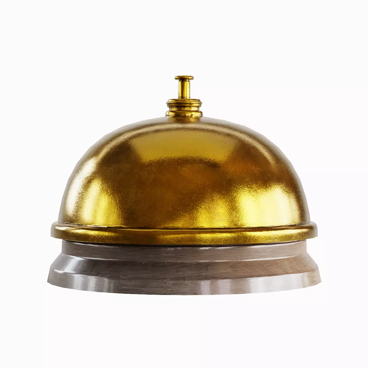 Classic Reception Bell 02 Low-poly 3D model_2