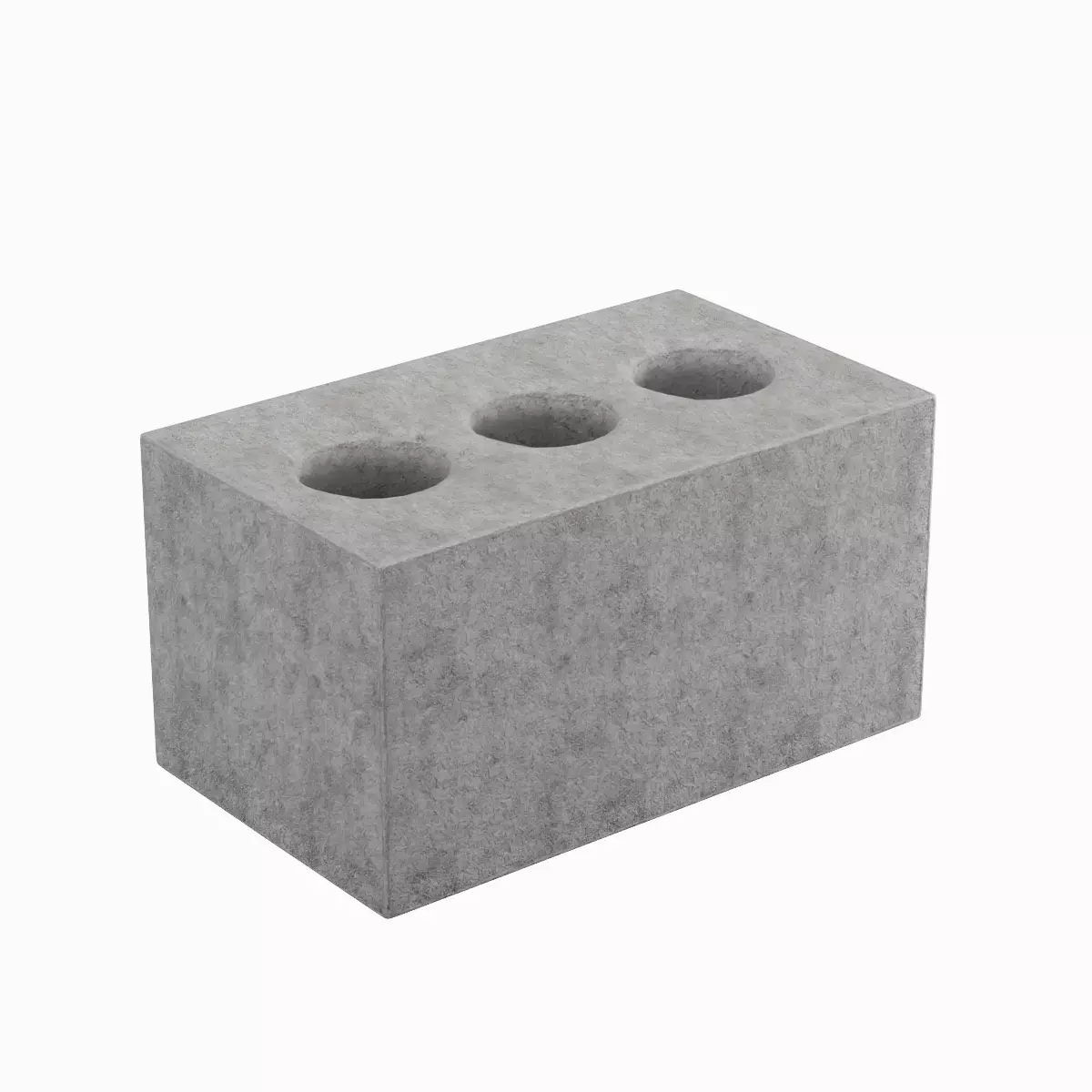 Concrete Brick 03 Low-poly 3D model_5