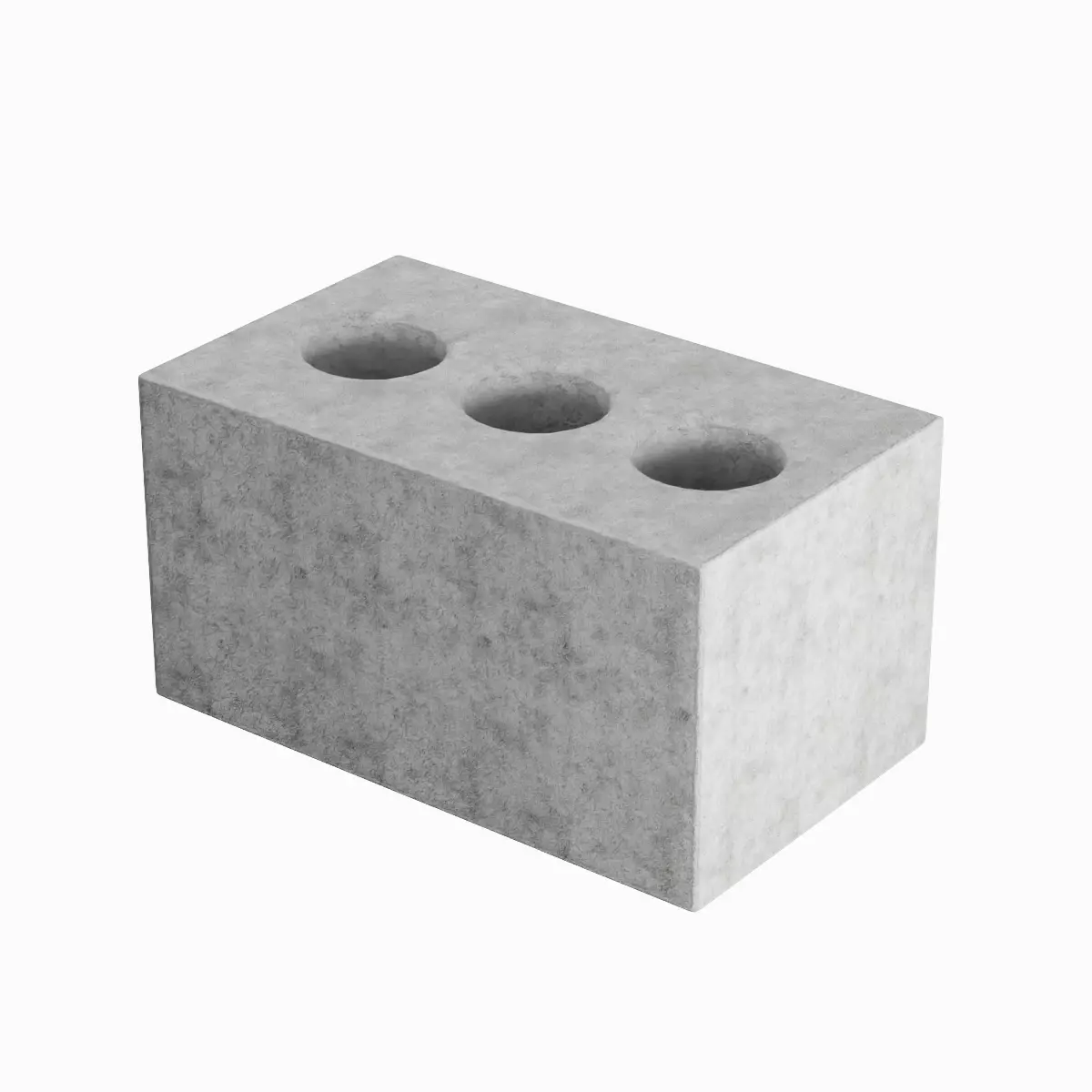 Concrete Brick 03 Low-poly 3D model_0