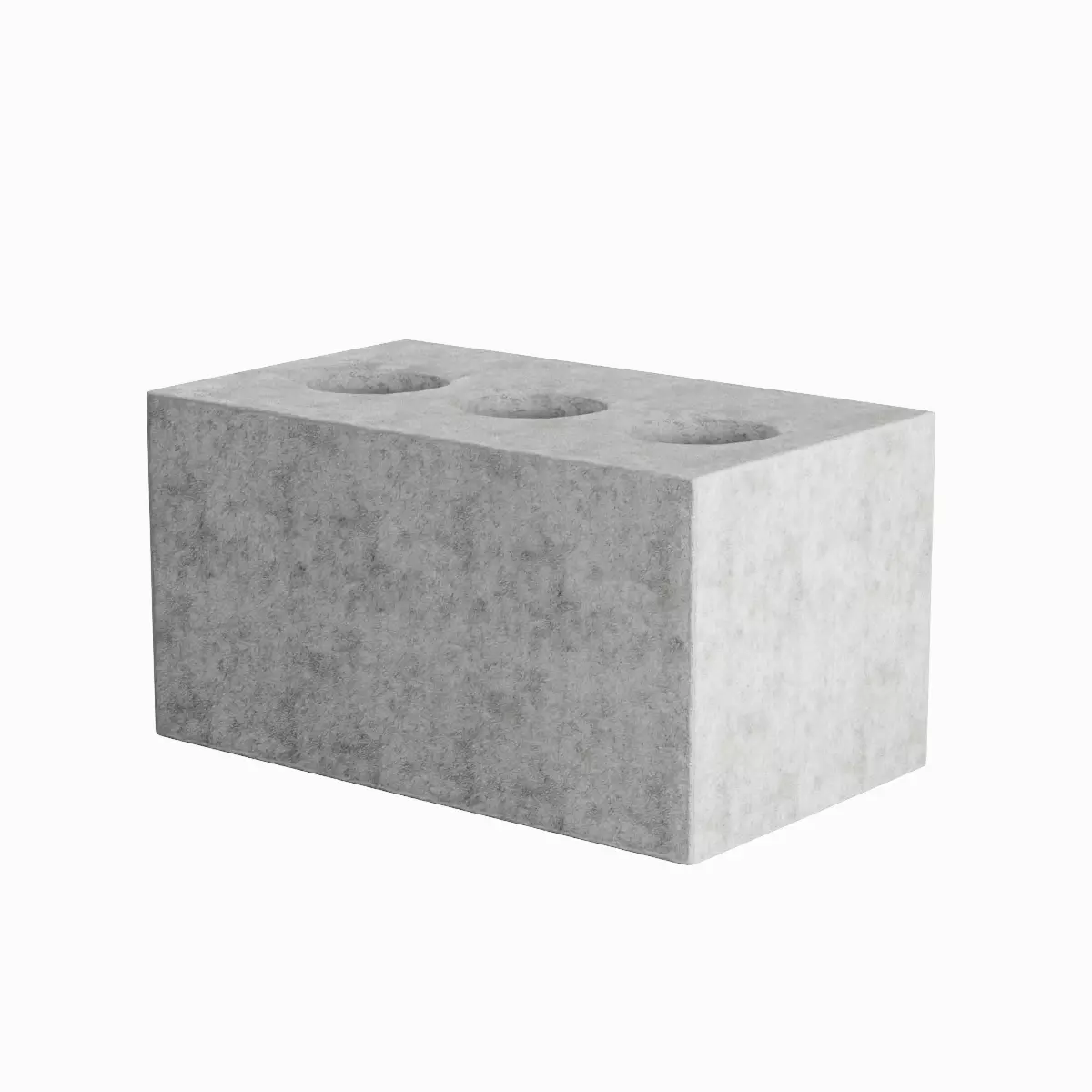 Concrete Brick 03 Low-poly 3D model_1