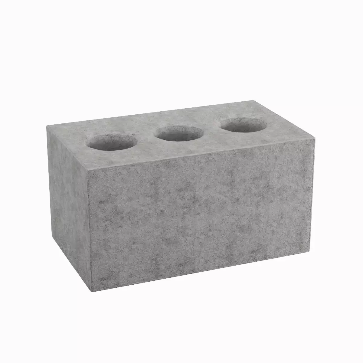 Concrete Brick 03 Low-poly 3D model_2