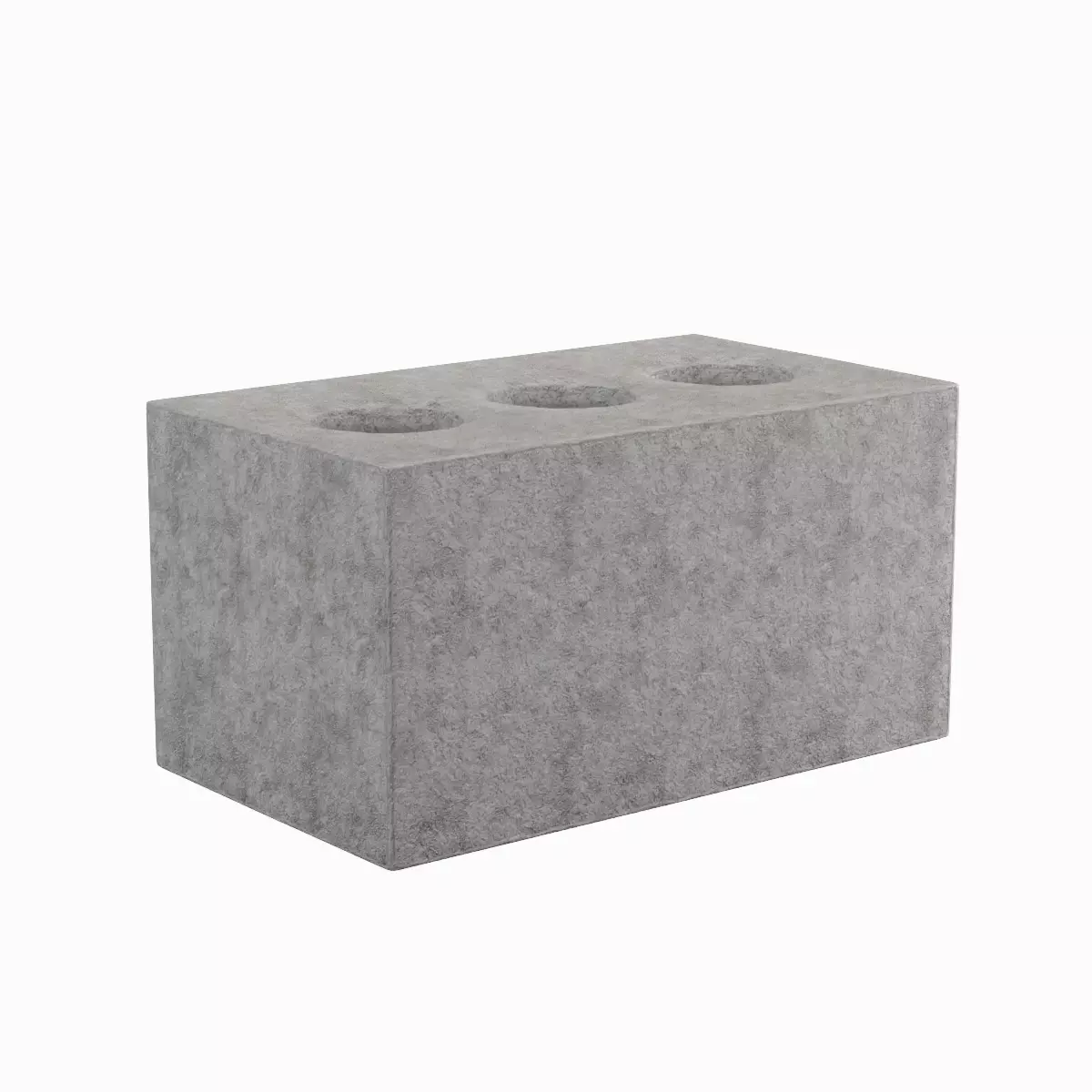 Concrete Brick 03 Low-poly 3D model_3