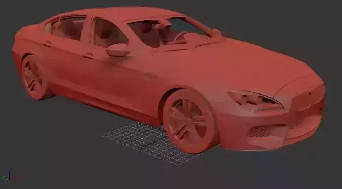 Generic 6 series F06 Gran Coupe M HQinterior 2013 3D print model