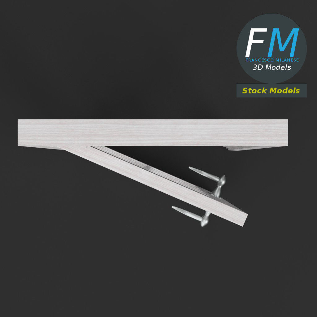 8 panel glass door 3D model_6