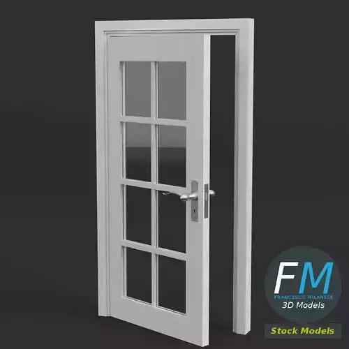 8 panel glass door