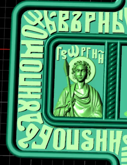 Orthodox christian cross od96 3D print model_11